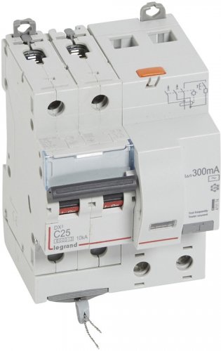 Автомат дифференциального тока АВДТ Legrand DX3 2п 63А 300мА 10,0кА C тип AC картинка